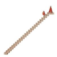 Escaliers en bois Santa voyageur Calendrier de l'Avent de Noël, Créatif Santa Claus voyageur Calendrier de compte à rebours