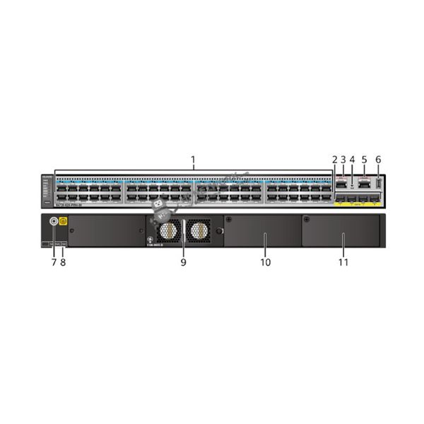 PoE++Huawei Switch S6720-52X-PWH-SI With 48 Ethernet 100M/1/2.5/5/10G Ports