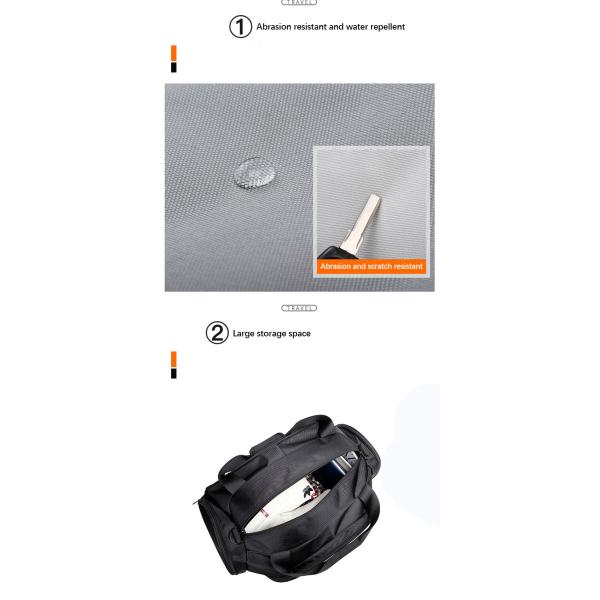 OEM Logo Oxford Travel Bag With Handle Dry And Wet Separation Gym Fitness Bag