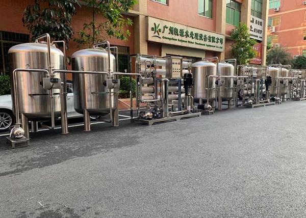 Stainless Steel 304 / 316 Desalination Plant Drinking Water Treatment System School Campus Reverse Osmosis Water Filter