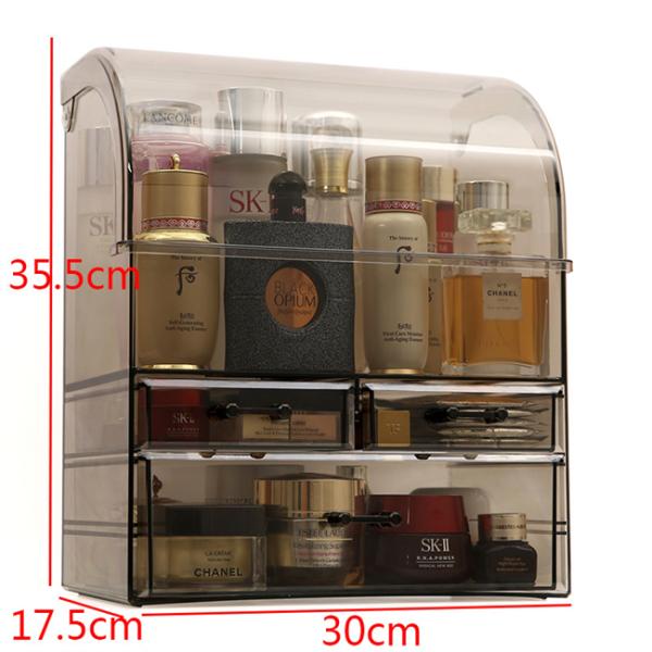 Ящики хранения пылезащитных водоустойчивых акриловых организаторов макияжа косметические