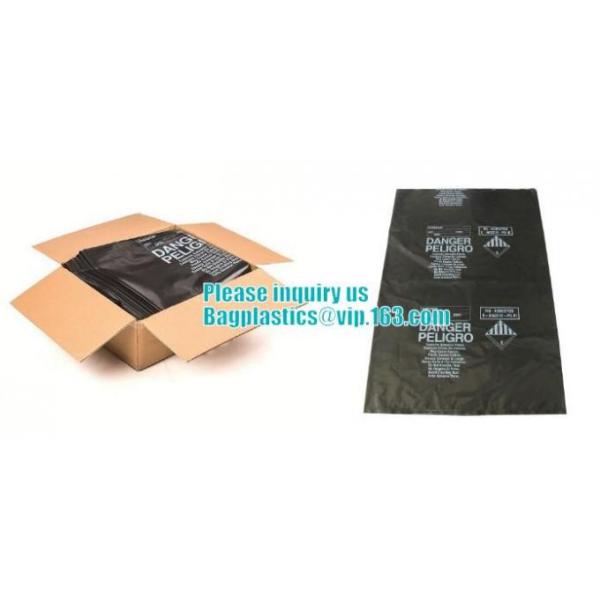CONSTRUCT FILM, Asbestos bag, clean-up bags, disposable garbage bag thick plastic bag for asbestos