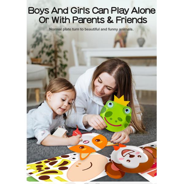 бумажные тарелки животных 3D не токсические для рук Preschoolers на тренировке способности