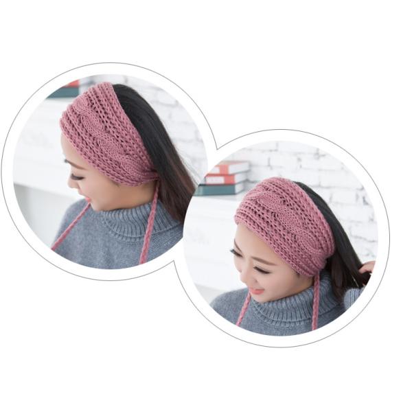 Spring and winter ball of yarn twist headband handmade headdress