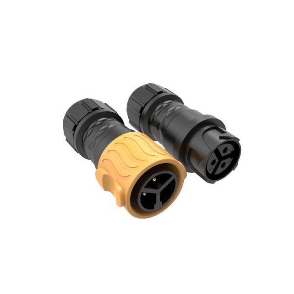 P25 Three Core Waterproof Circular Connector Self Locking Assembly Micro Inverter Box