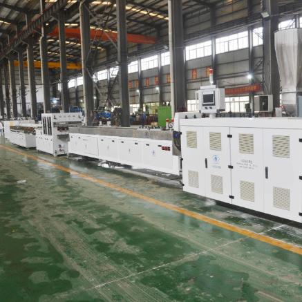 Shenzhen HYPET Popular PVC Wire Duct Cable Extrusion Machine With Punching Machine And Slotting Machine