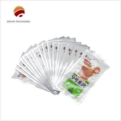 Custom Food Packaging Retort Bags PET/AL/PA/RCPP High Barrier Hot Seal Bags 130 Degrees Temp