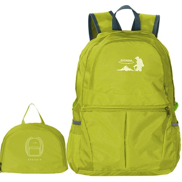 Outdoor travel sports waterproof polyester lightweight skin portable foldable backpack