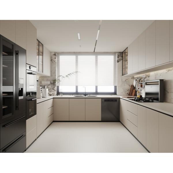 Premium Complete Island Modern Luxury Kitchen Cabinets For Environmental Friendly