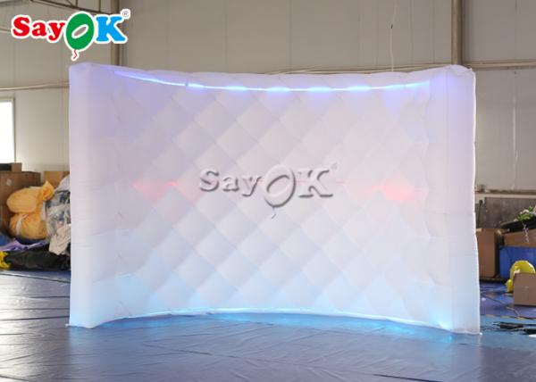 As decorações infláveis do partido curvam a cabine inflável da foto do diodo emissor de luz 210D