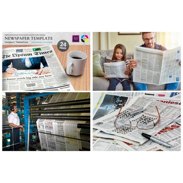 Double Sides Uncoated Jumbo Roll Newsprint Paper 48gsm 49gsm 50gsm For Newspaper