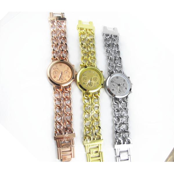 Water Reisistant Unisex Cowboy Link Women Wrist Watch , Rose Gold Watches For Women