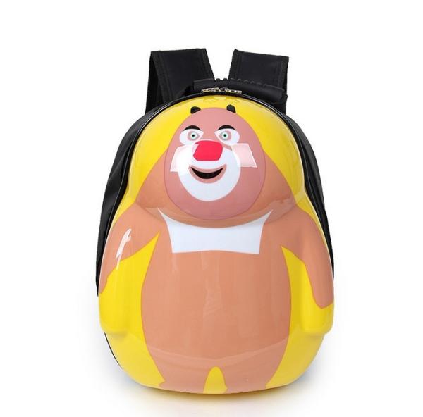 Cute cartoon eggshell little yellow People Children backpack schoolbag boys and girls primary school children