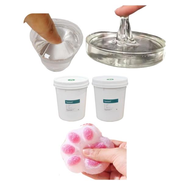 200 kg de gel de caoutchouc en silicone en vrac liquide 1:1 pour jouets artisanaux