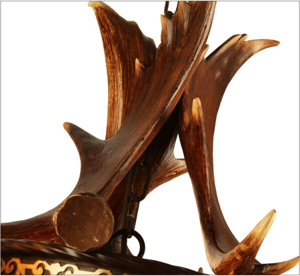 Moose antler chandelier Lighting Fixtures With lampshade (WH-AC-29)