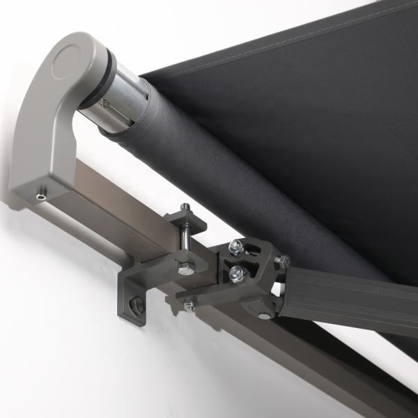 300*200CM Articulated Arm Retractable Sun Awning with Hand Crank and Angle Adjustment