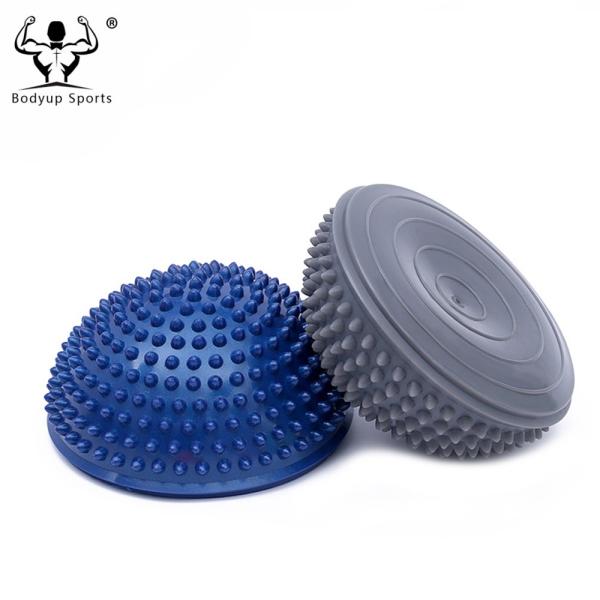 PVC Inflatable Half Ball Foot Massager , Durable Half Balls For Feet 16*9 Cm