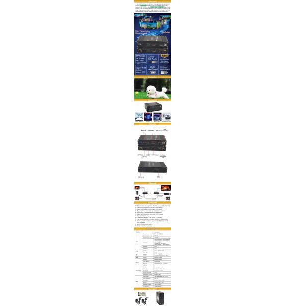 Bidi стерео аудио 1Ch GPIO над USB KVM RS232 наполнителя волокна