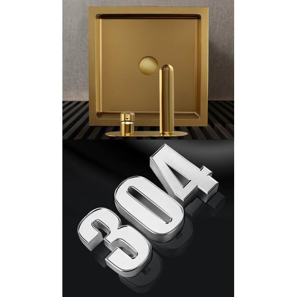 Modern Column Square Pedestal Bathroom Sink Floor Standing SUS304 Material