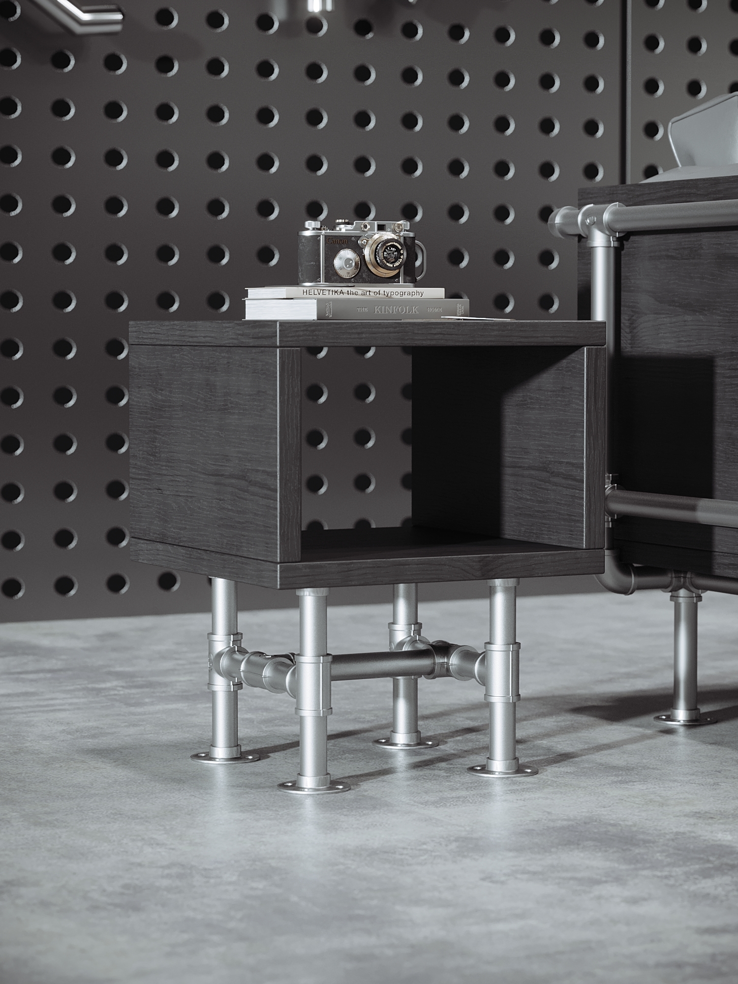 Industrial Metal Booth Sofa Set with 1mm Iron Plate and High-Temperature Spray-Painted Finish in Customizable Colors