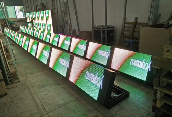 P10 Front Opening Full Color LED Signs IP 65  ISO 9001 Approved For Advertising
