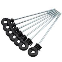 Barrière électrique en plastique Ring Insulators Long Distance Screw pour le poteau en bois