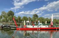 Precision GPS Navigation Steel Hull Barco de dragagem de lama com capacidade de 500m3 por hora