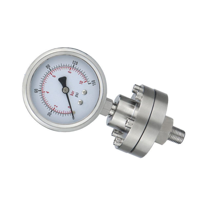 25 Range OEM Diaphragm Seal Pressure Measuring Instruments 60mm High Pressure Oil Gauge