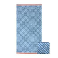 Logo de Poncho Compact Beach Towel With de la serviette des hommes de Sandless Microfiber