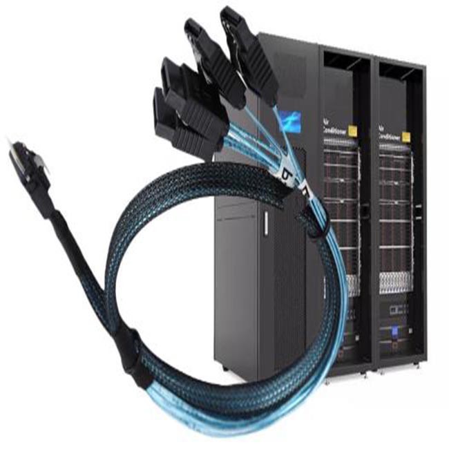12Gbps мини Sas 38p удлинительный кабель SATA SFF 8654 до 4