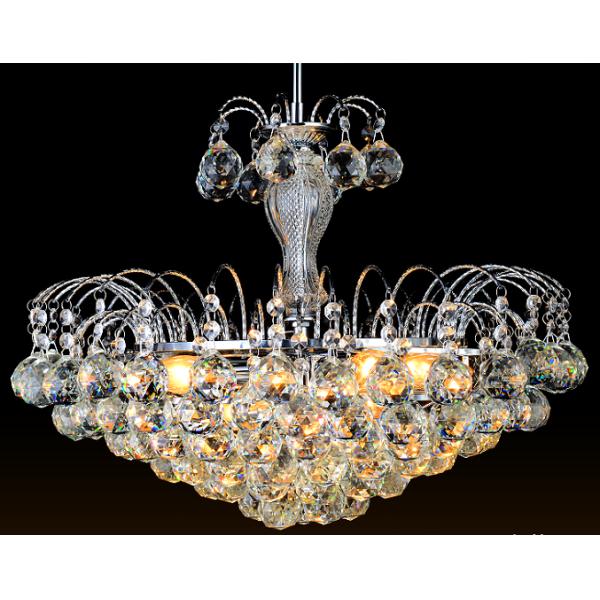 Свет роскошного золота столовой живущей комнаты ясный кристаллический привесной