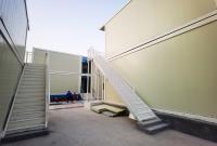 Unidades de apartamentos Casa de contêineres pré-fabricada Cabanas de estar pré-fabricadas
