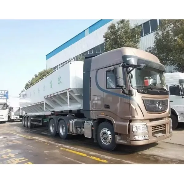 Premium Hydraulic Discharge Feed Semi-Trailer for Bulk Transport