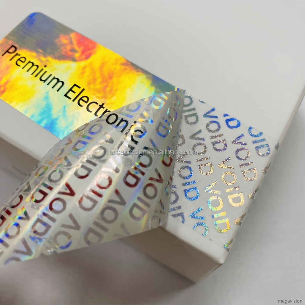 Custom Printing Self Adhesive Waterproof Void Sticker Warranty Security Label Sticker