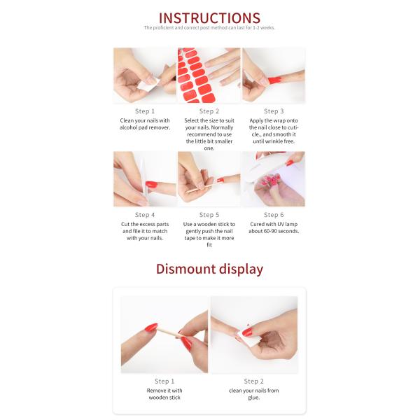 Competitive Price Pink Marble Nail Polish Strips Nail Stickers Custom Make Bling Hot Girl Nail Decal Manufacturer From China