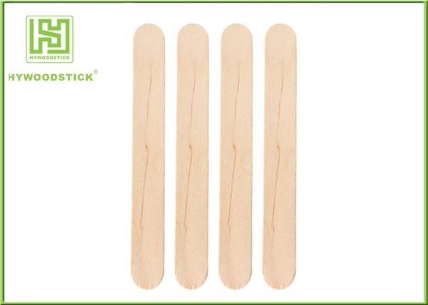 6 Wooden Waxing Spatulas Body Waxing Kit For Beauty Salon 100 * 20 * 2mm