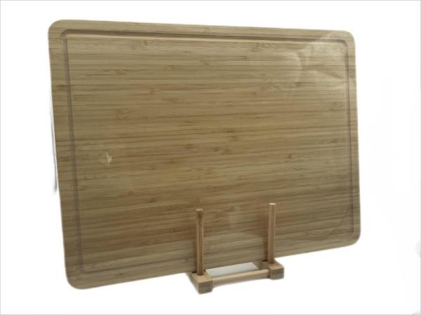 Tábua de corte de madeira de bambu personalizada para cozinha quente Tábuas de corte de madeira com sulco