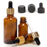 15 ml de 30 ml de gotas de óleo essencial de âmbar Garrafas de vidro castanho com gotas de medição