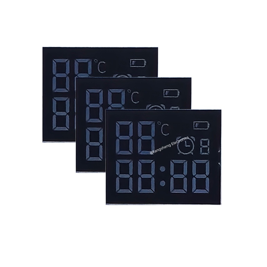 Custom VA LCD Display For Clock Segment LCD Screen Manufacturer Low Power Monochrome LCD Display