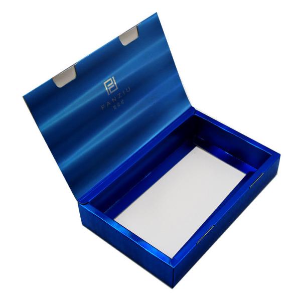 ISO9001 Cosmetic Packaging Boxes Holographic Flap Lid One Piece Facial Masks Box