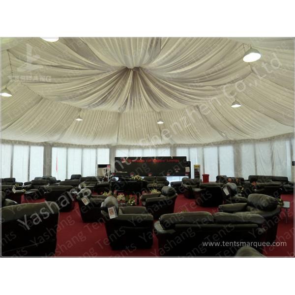 Luxury Decoration Gazebo Canopy Tents , Glass Wall Outside Gazebos Canopies