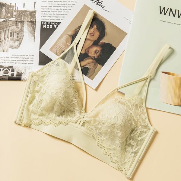 High Quality Cheap Price Seamless Women Bra Lace Design Sexy Wire-Free Adjusted Straps Women Lace Bra Underwear