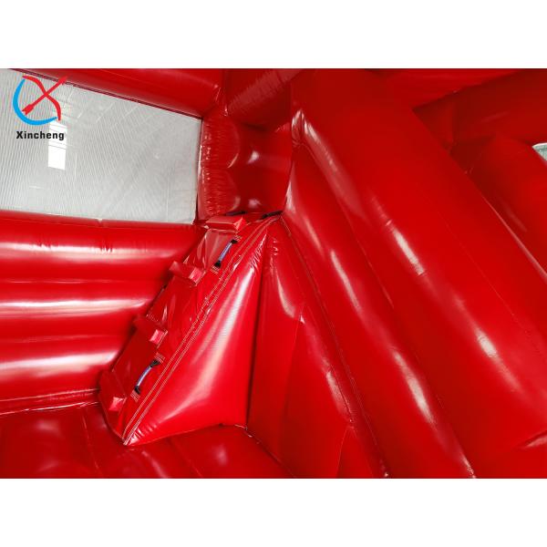 Maison gonflable rouge personnalisée avec combo gonflable pour la fête