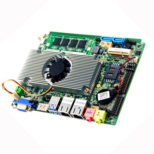 Broadwell-U i3 i5 i7 Industrial PC Mainboard 3.5 Inch BGA1168 Onboard DDR3L 6COM 2LAN