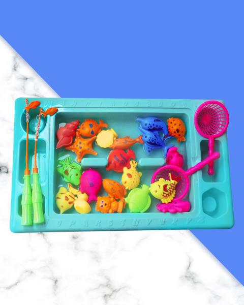Magnetic Fishing Toy Sets Kid Children Bath Time and Pool Party funny fish toy educational toys