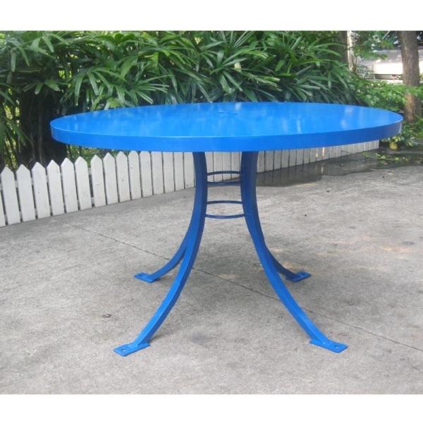 Modernos bancos de mesa de aço suave para o exterior Impermeável Anti-ferrugem Durável