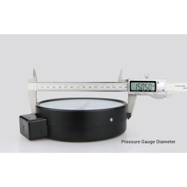 150mm 60bar 1.6% Bottom Connection Pressure Gauge with Remote Resistance Manometer