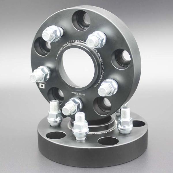 30MM Forged Aluminum Billet Hubcentric Wheel Adapters Bolt Pattern 5x130 to 5x112 Anodized Black Finish