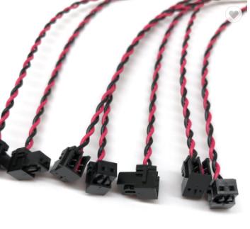 PVC Copper Electronic Custom Wire Assemblies JST 2 Pin Cable Harness
