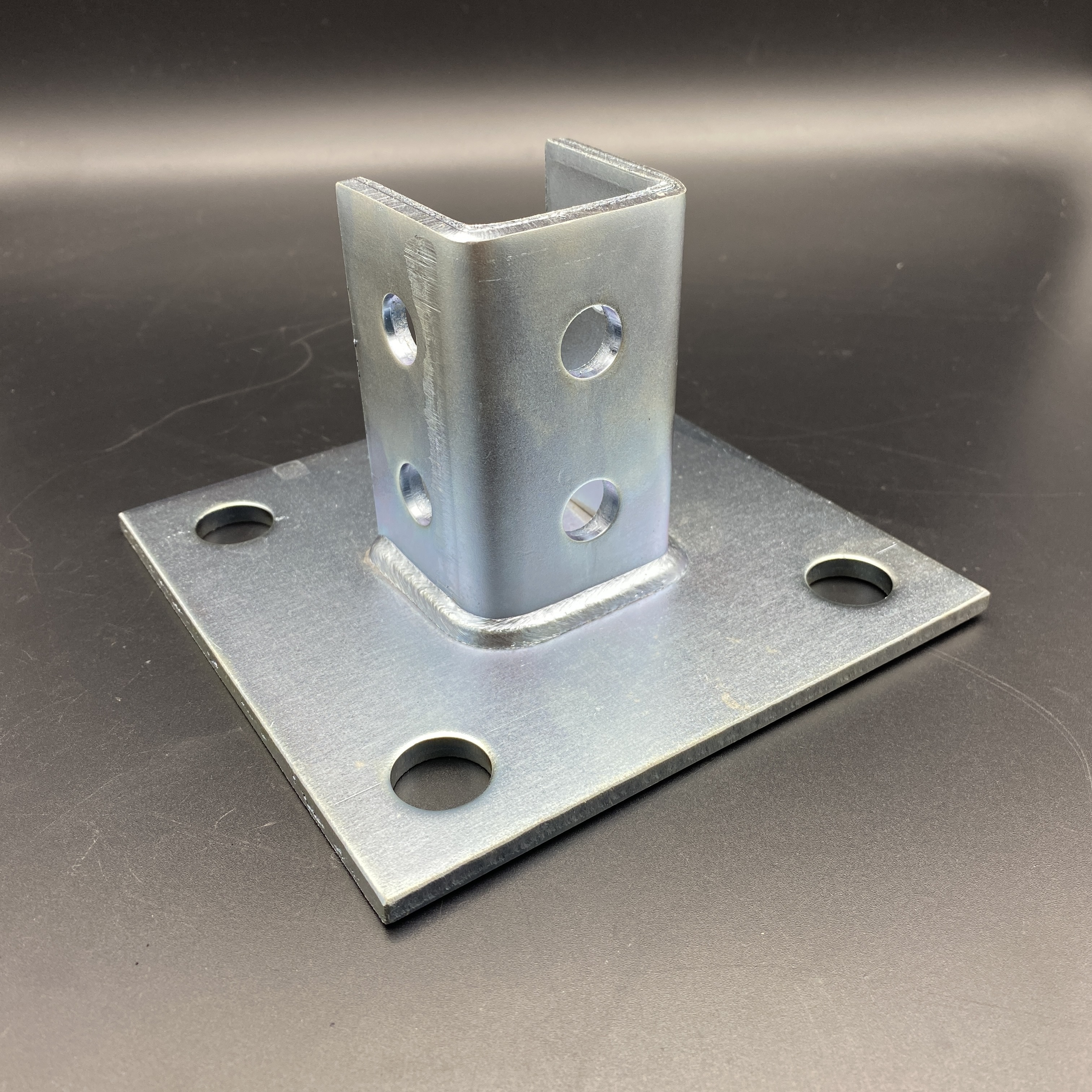 Metal Steel T Shape Black Strut Fitting Hardware Stamping Parts